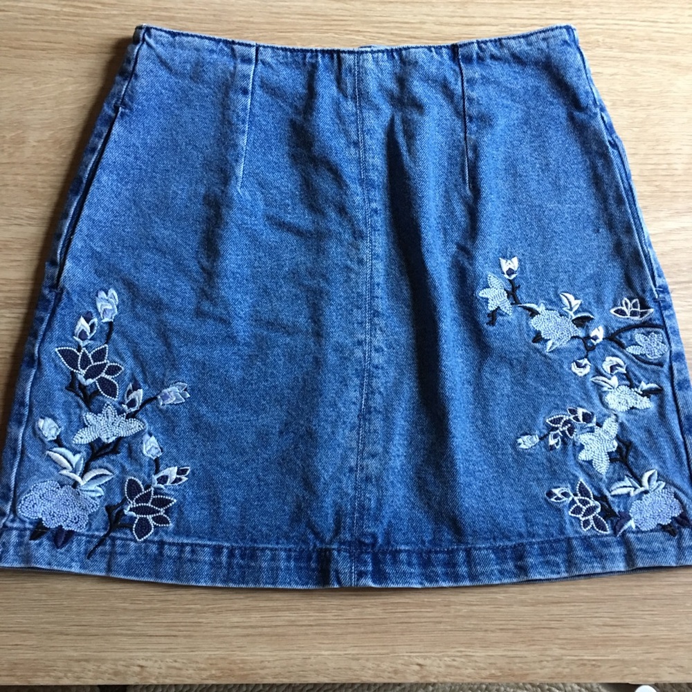 Top shop moto mini skirt